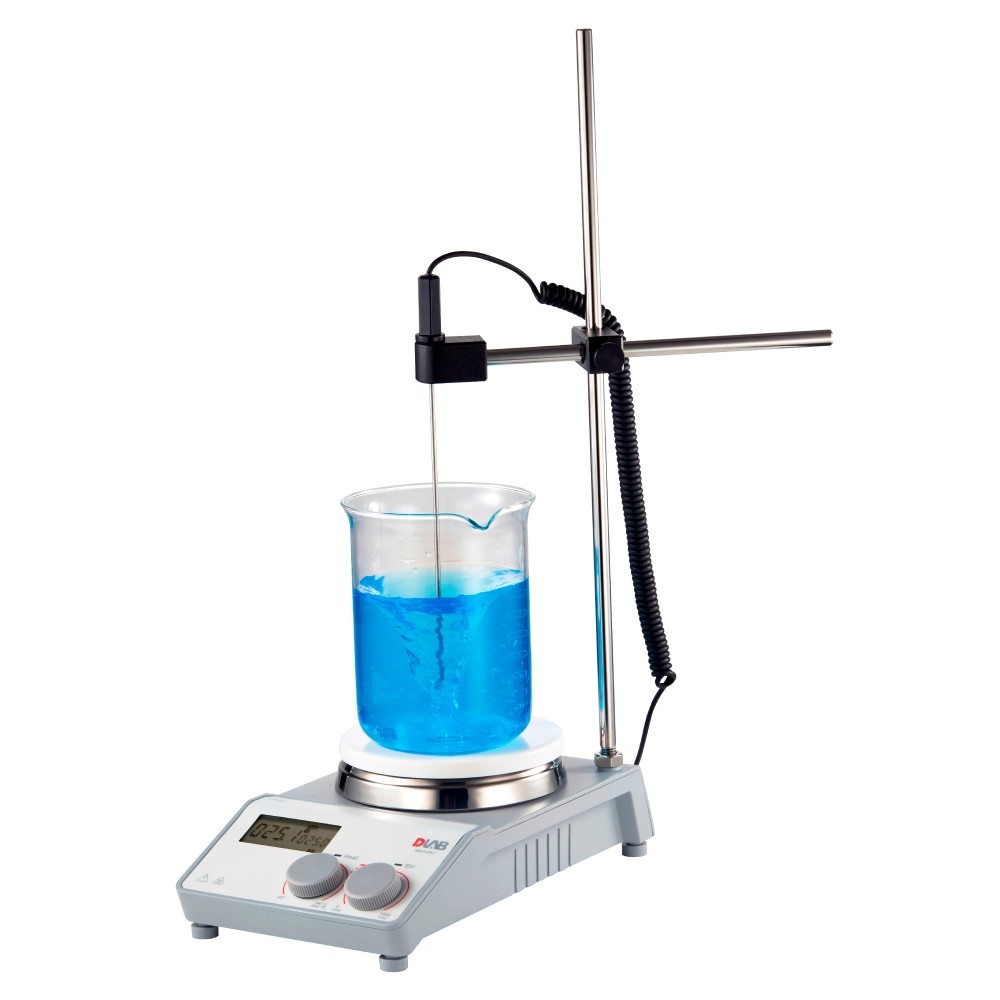 Agitador Magnético Con Calentador Digital 5°C A 340°C+Sensor y Soporte Rpm100-1500 -Modelo MS-H-PRO+ - DLAB | Stock: 5 - SAP: 153040021