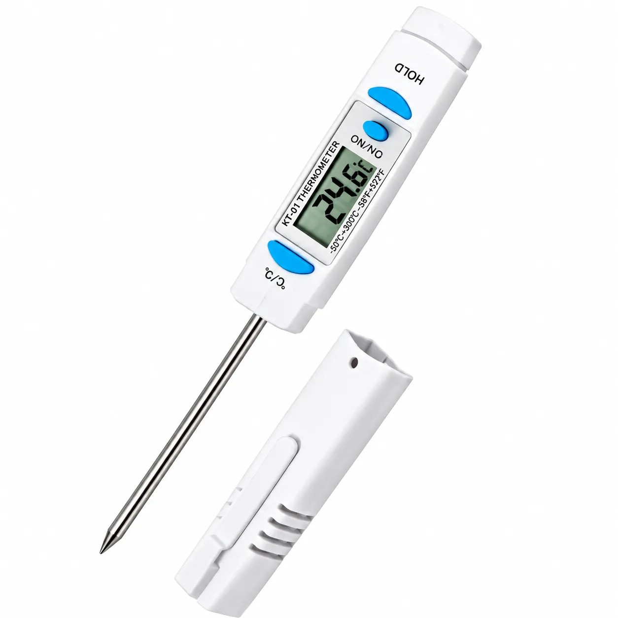 Termómetro P/Alimentos y Liquidos Digital C/Vastago Corto 15CM R/T -50°C A 300°C – Modelo: SH-104 - BOECO | Stock: 3 - SAP: 187070009