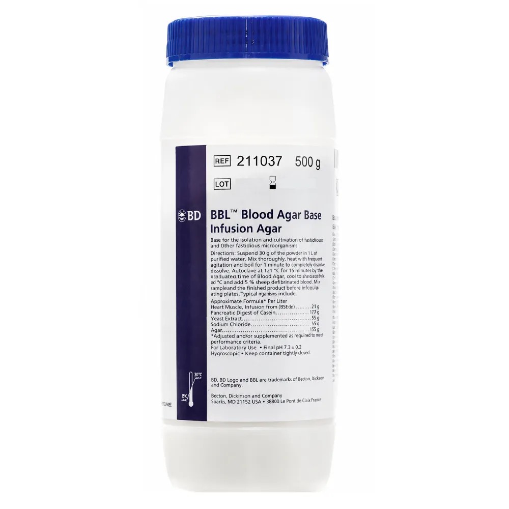 Agar Base x 500gr - REF: 211037 - BD MEDIOS DE CULTIVO | Stock: 5 - SAP: 064010099