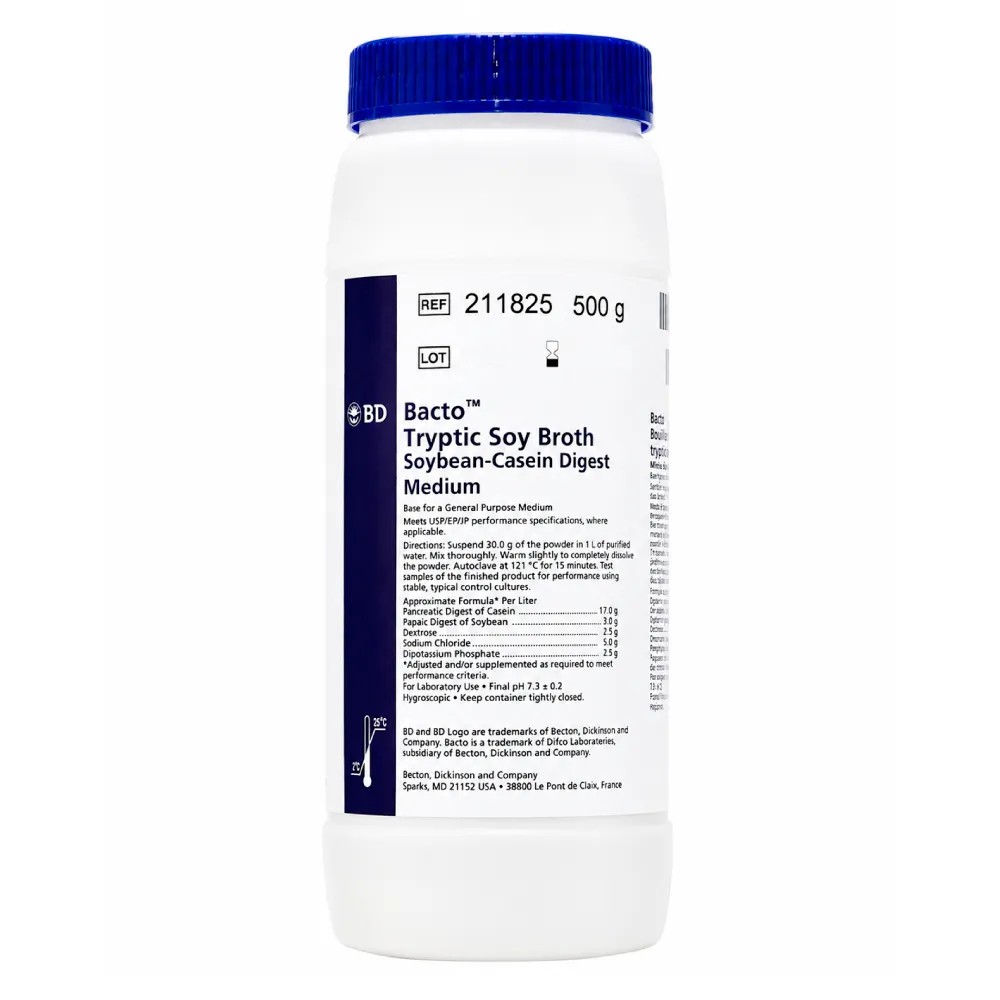 TSB Caldo x 500gr - REF: 211825 - BD MEDIOS DE CULTIVO | Stock: 5 - SAP: 064010103