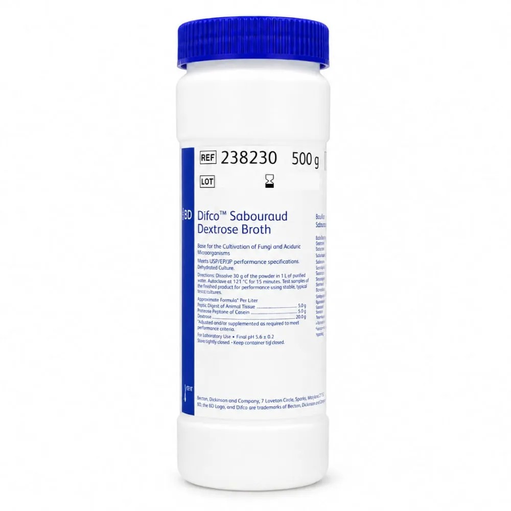 Saboraud Dextrosa Caldo X 500g REF: 238230 - BD MEDIOS DE CULTIVO | Stock: 5 - SAP: 064010124