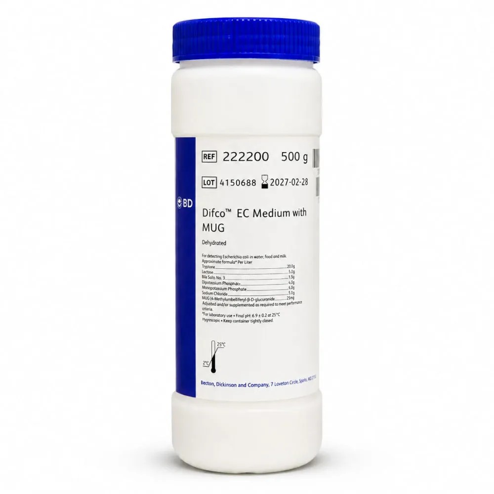 EC Medium With MUG REF: 222200 - BD MEDIOS DE CULTIVO | Stock: 5 - SAP: 064010127