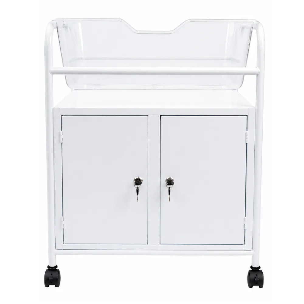 Coche Metálico Porta Cuna Acrílica con Gabinete - NACIONAL | Stock: 100 - SAP: 266020099
