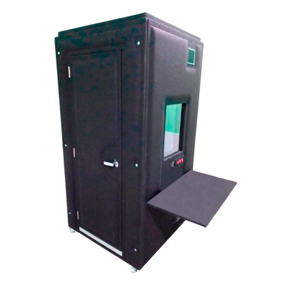 Cabina Audiometrica Color Azul/Gris/Negro/ Madera M/E 1.95X1.00 Metros Modelo Diapason B - PYZ | Stock: 2 - SAP: 200040001