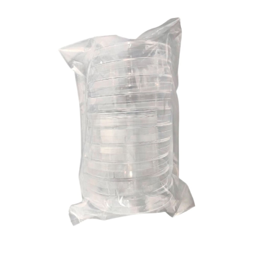 Placa Petri de Plastico 90X15MM No Esteril Sin Divisiones Bolsa X 10 Unds - CHINA | Stock: 500 - SAP: 204020010
