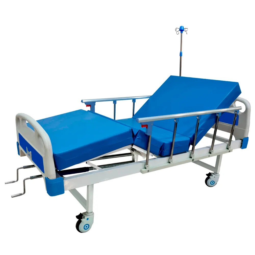 Cama Clínica con 2 Manivelas PREMIUM + Colchón Articulado - CHINA | Stock: 5 - SAP: 204020504