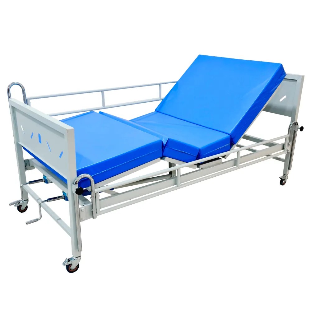 Cama Clínica con 2 Manivelas PLAZA y MEDIA + Colchón Articulado - CHINA | Stock: 5 - SAP: 204020510