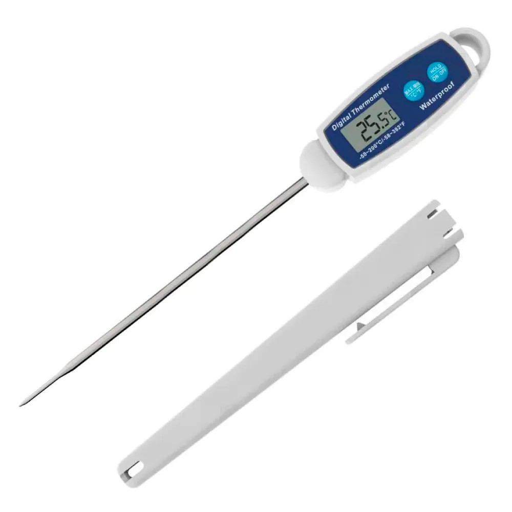 Termómetro P/Alimentos y Liquidos Digital C/Vástago Corto 15CM R/T -50°C A 200°C– Modelo:E-133 - CHINA | Stock: 10 - SAP: 204020591