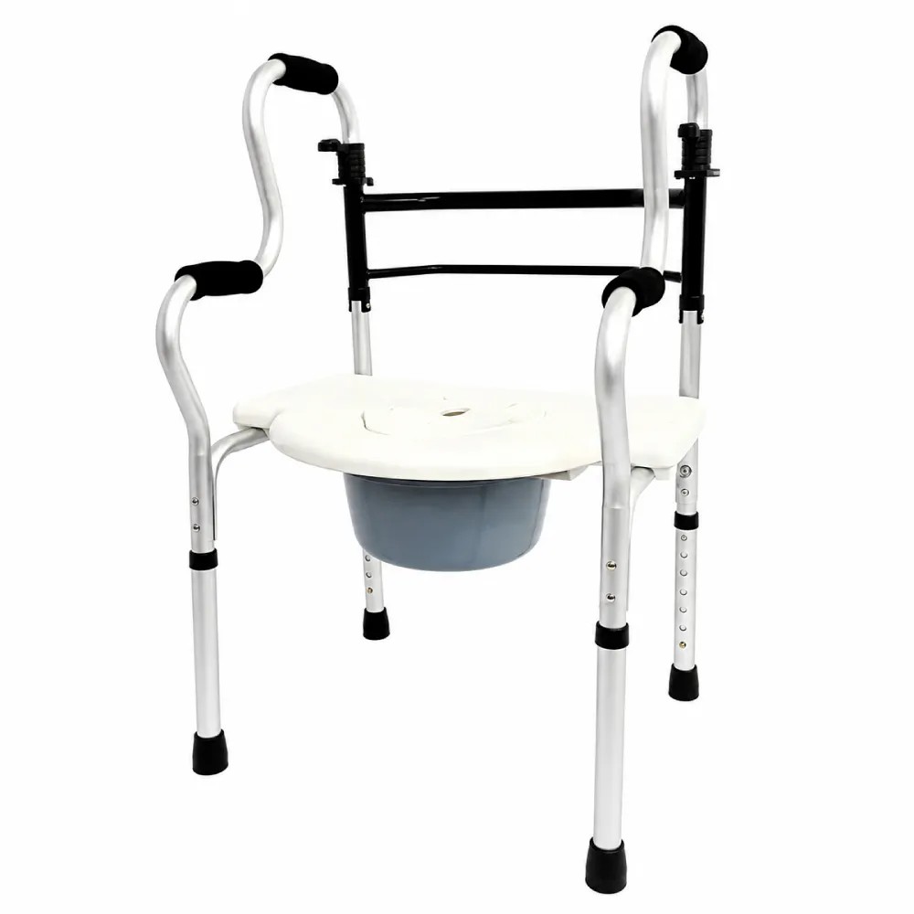 Silla para Ducha con Sanitario y Andador Ortopédico Multifunción ALUMINIO - CHINA | Stock: 10 - SAP: 204020594