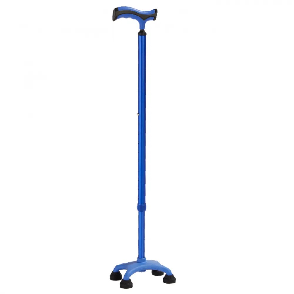 Bastón con 4 Apoyos "T" PREMIUM Color Azul - CHINA | Stock: 10 - SAP: 204020597