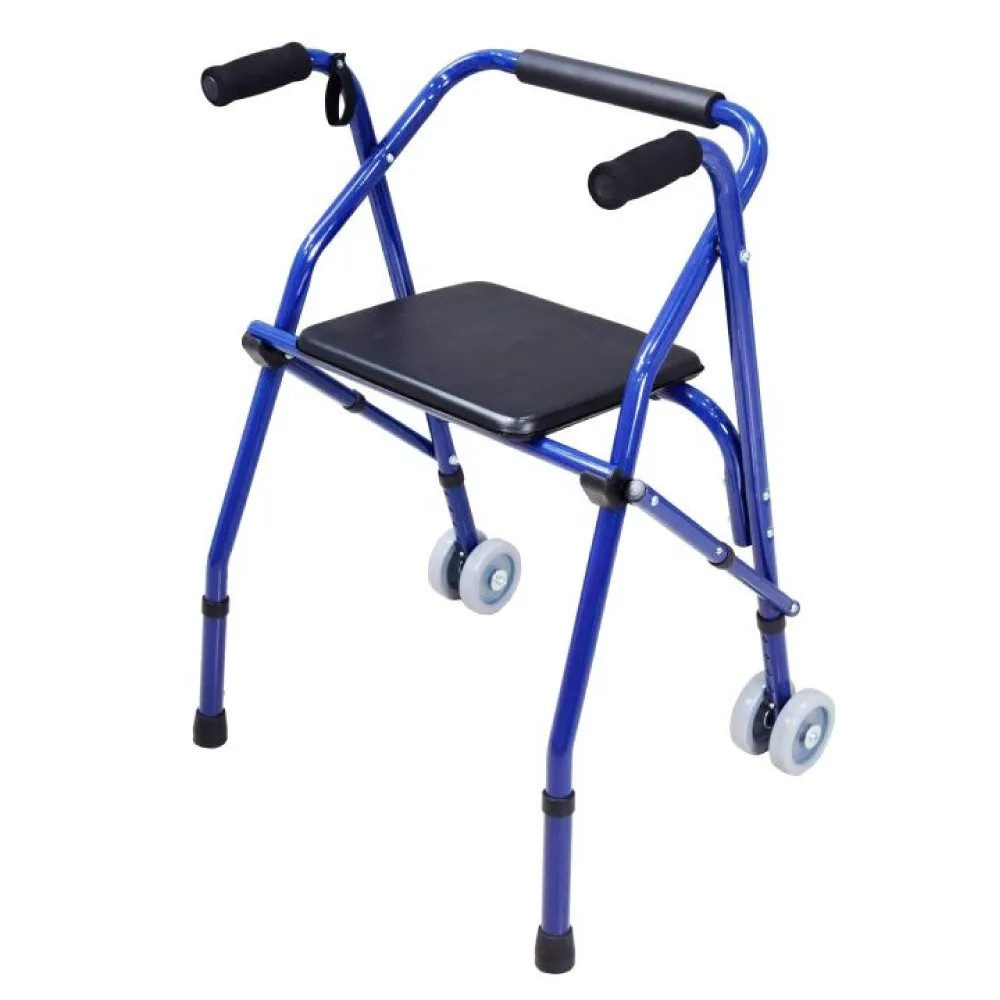 Andador con 2 Ruedas Plegable de ALUMINIO con Asiento PREMIUM - CHINA | Stock: 10 - SAP: 204020605