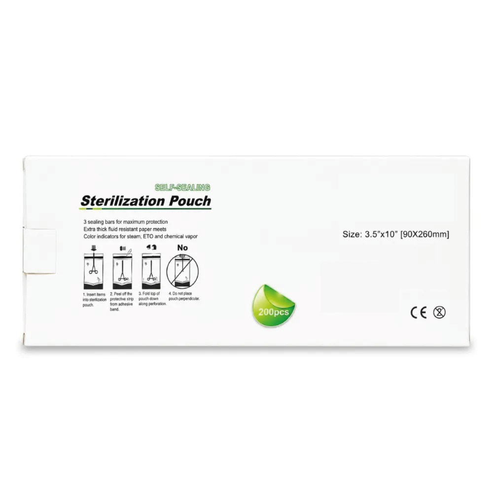 Manga para Esterilizacion 90x260mm Caja x 200 Unidades - CHINA | Stock: 100 - SAP: 204030688
