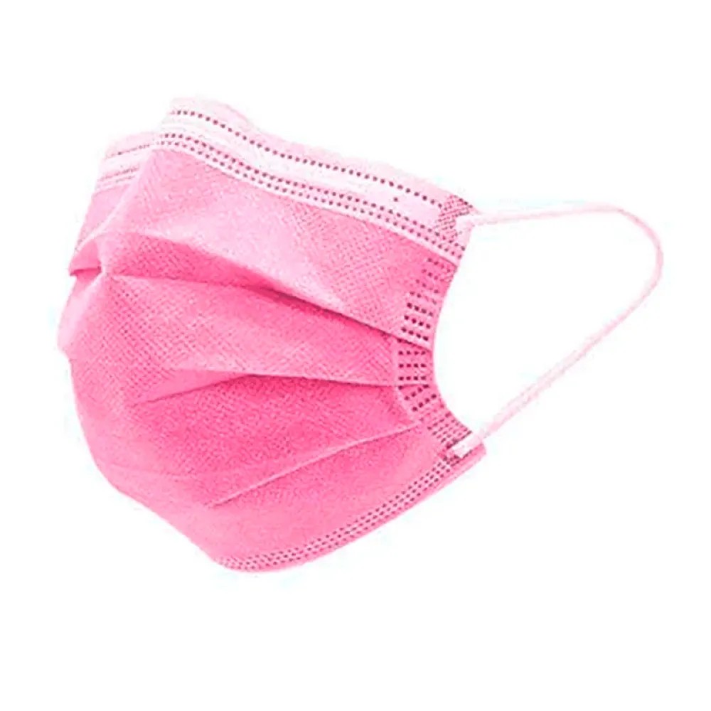 Mascarilla de 3 Pliegues Rosado para Adulto Caja x 50 Unidades - CHINA | Stock: 100 - SAP: 204030721
