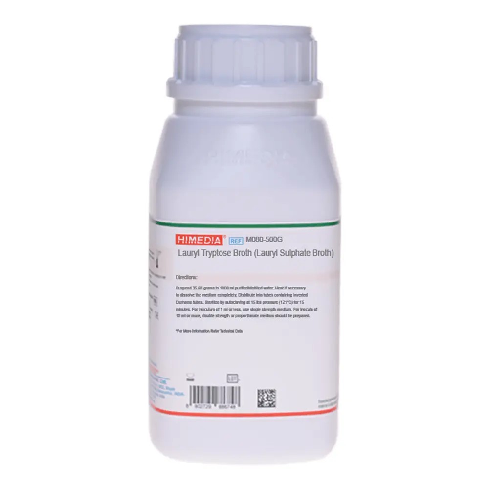 Lauryl Sulphate Broth (Lauril Tryptose B) X 500g – Código: M080 - HIMEDIA | Stock: 0 - SAP: 230010043