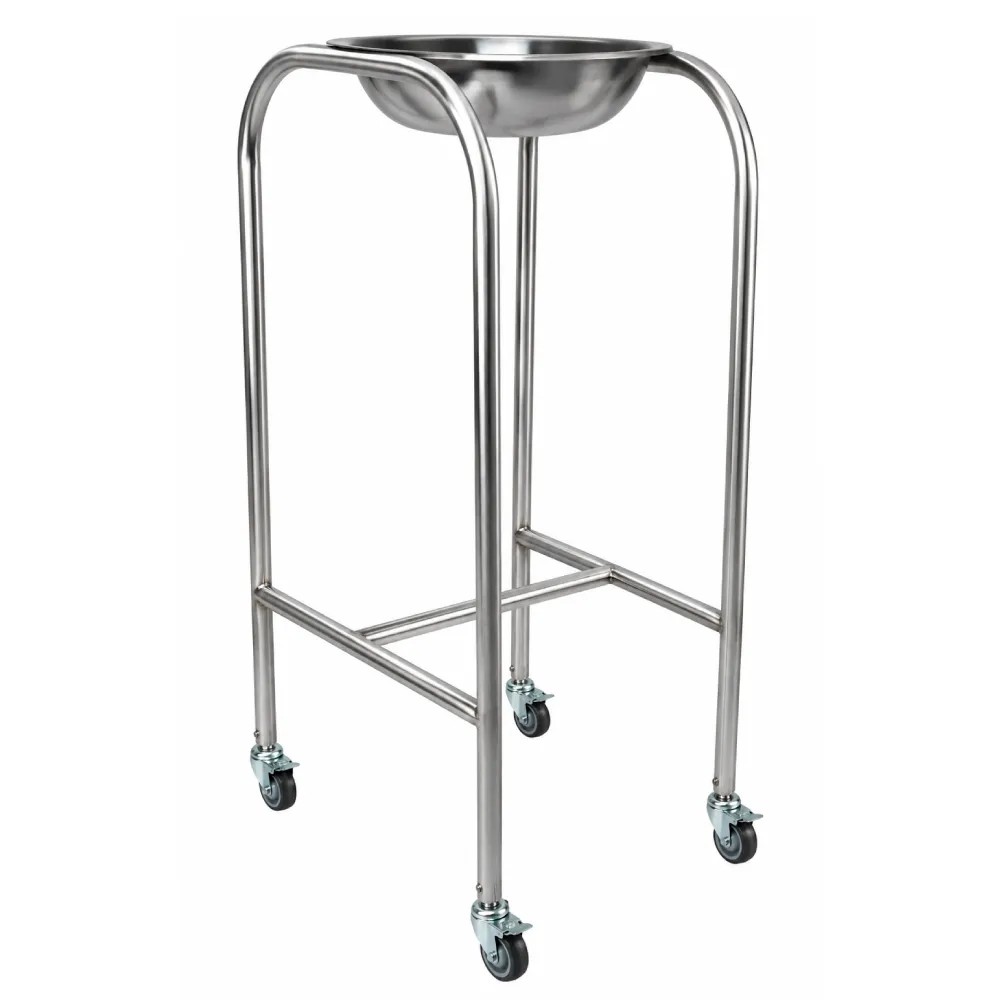Porta Lavatorio Simple Acero Inoxidable Rodable Incluido Lavatorio de Acero Inoxidable - NACIONAL | Stock: 100 - SAP: 266020206