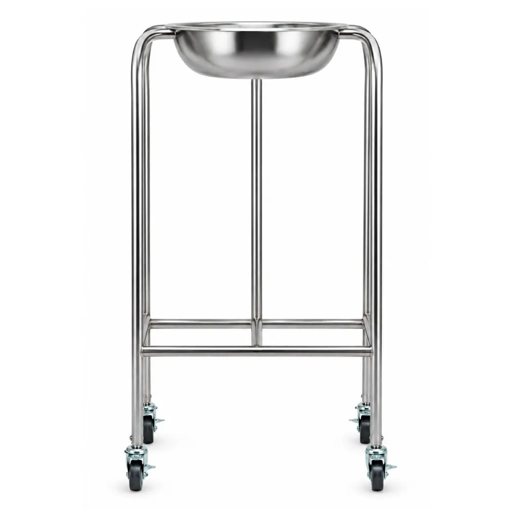 Porta Lavatorio Simple Acero Inoxidable Rodable Incluido Lavatorio de Acero Inoxidable - NACIONAL | Stock: 100 - SAP: 266020206