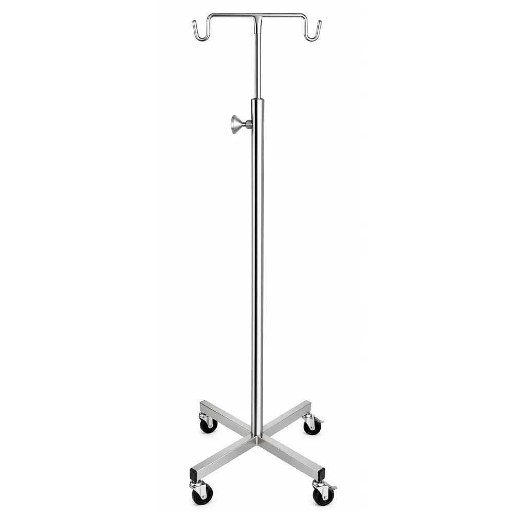 Porta Suero Acero Inoxidable Rodable Con 4 Patas - NACIONAL | Stock: 100 - SAP: 266020214