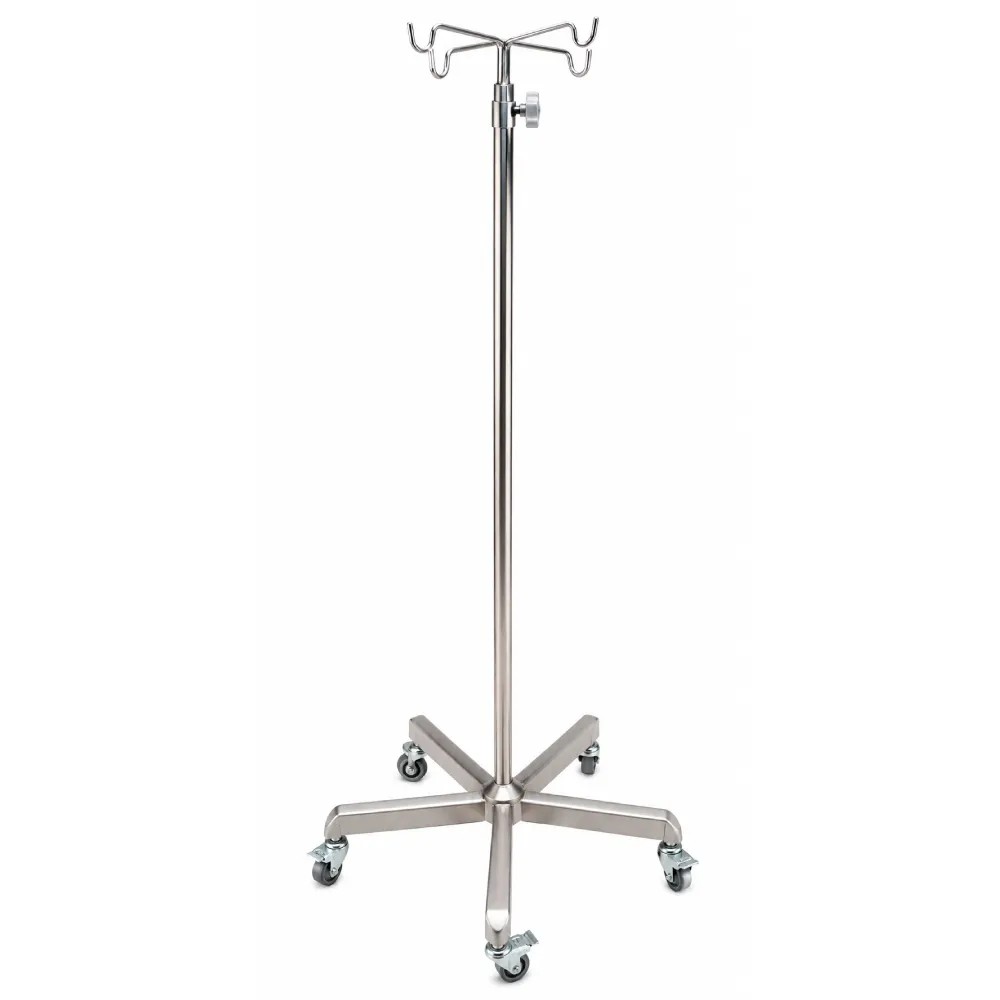 Porta Suero Metálico Rodable con 5 Patas (M-105) - NACIONAL | Stock: 100 - SAP: 266020215