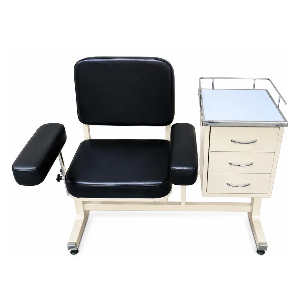 Silla Toma de Muestras con Gabinete de Metal Pintado al Horno - NACIONAL | Stock: 100 - SAP: 266020220