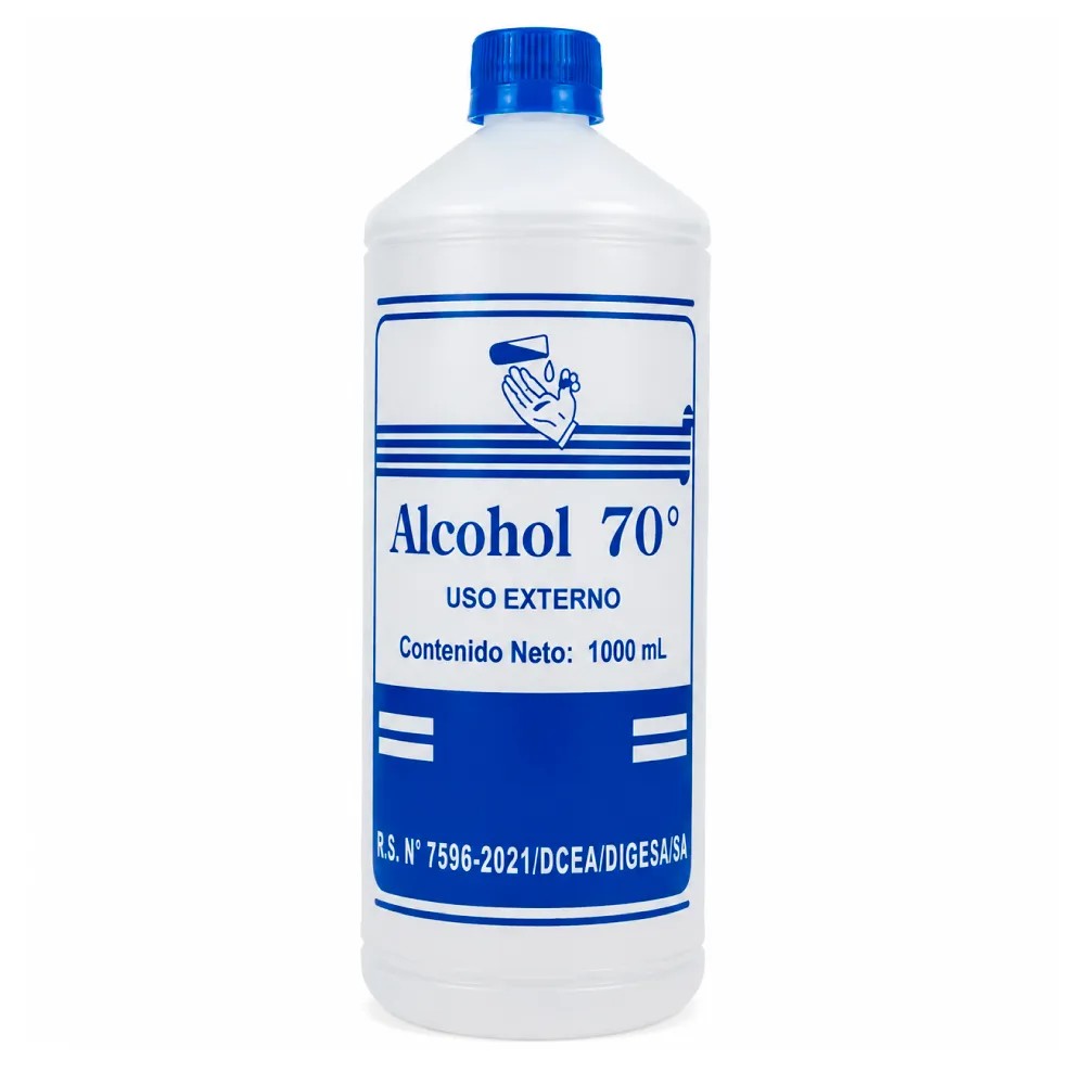 Alcohol de 70° x 1 Litro - NACIONAL | Stock: 10000 - SAP: 266030036