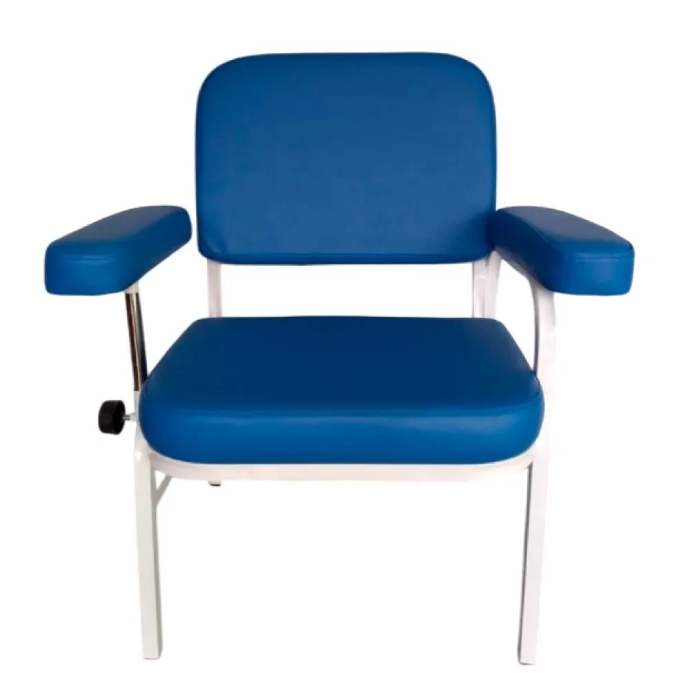Silla Toma de Muestra con 1 Brazo Regulable Color Azul - NACIONAL | Stock: 0 - SAP: 266030085