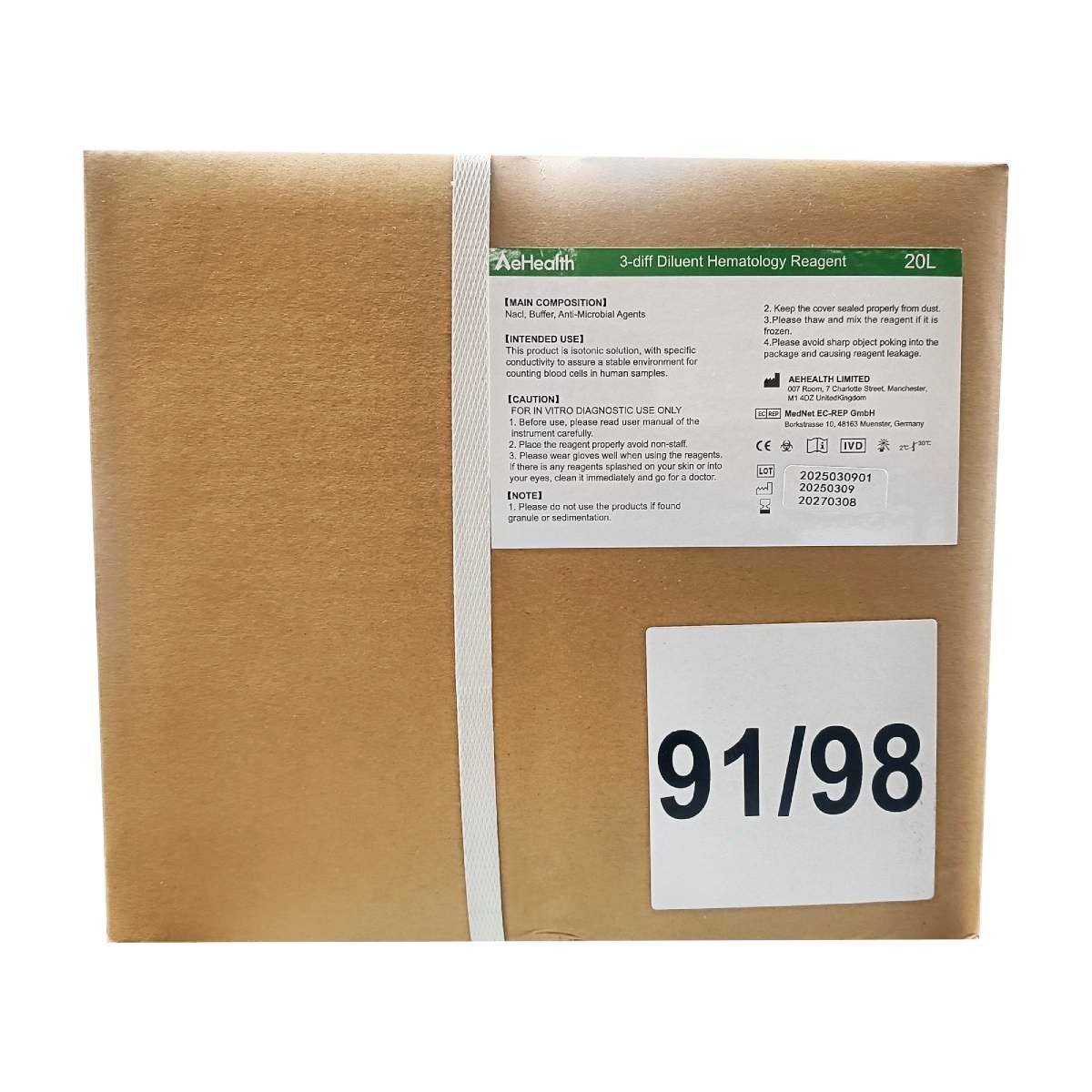 Diluyente X 20 Litros 3 Diff Para Modelo: AERC-3 - AEHEALTH | Stock: 0 - SAP: 273010001