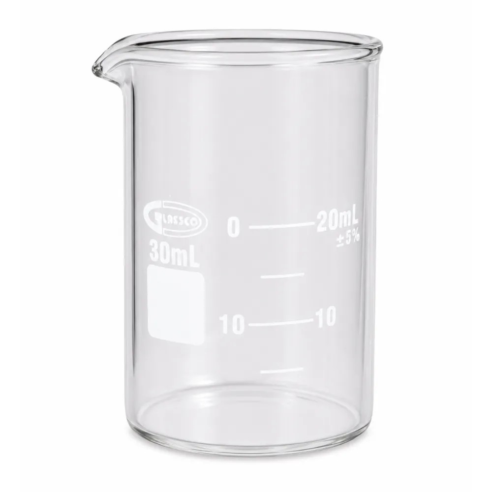 Vaso 30ml Vidrio Precipitación Boro 3.3 - GlASSCO | Stock: 100 - SAP: 397030002