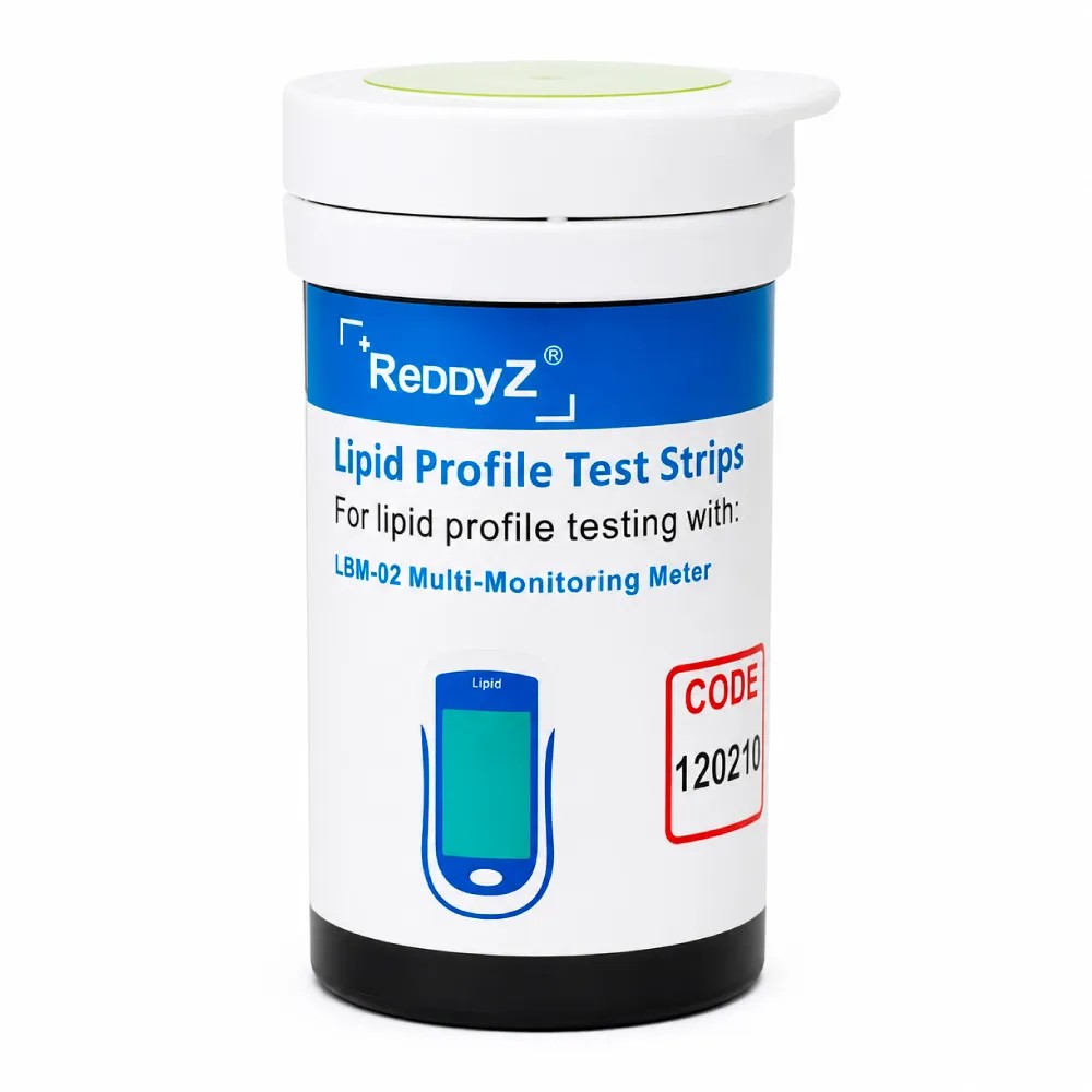 Tiras Reactivas P/Deteccion Perfil Lipidos (COL/HDL/LDL/TRIG) x 25 Test - RedDyZ | Stock: 50 - SAP: 401010006