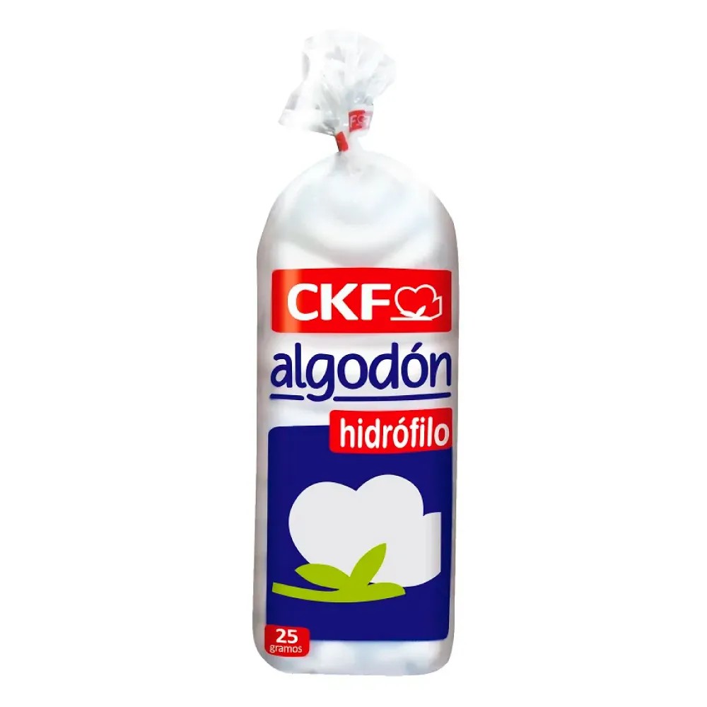 Algodón Hidrofilo CKF - Bolsa 25gr - CKF | Stock: 100 - SAP: 406030001