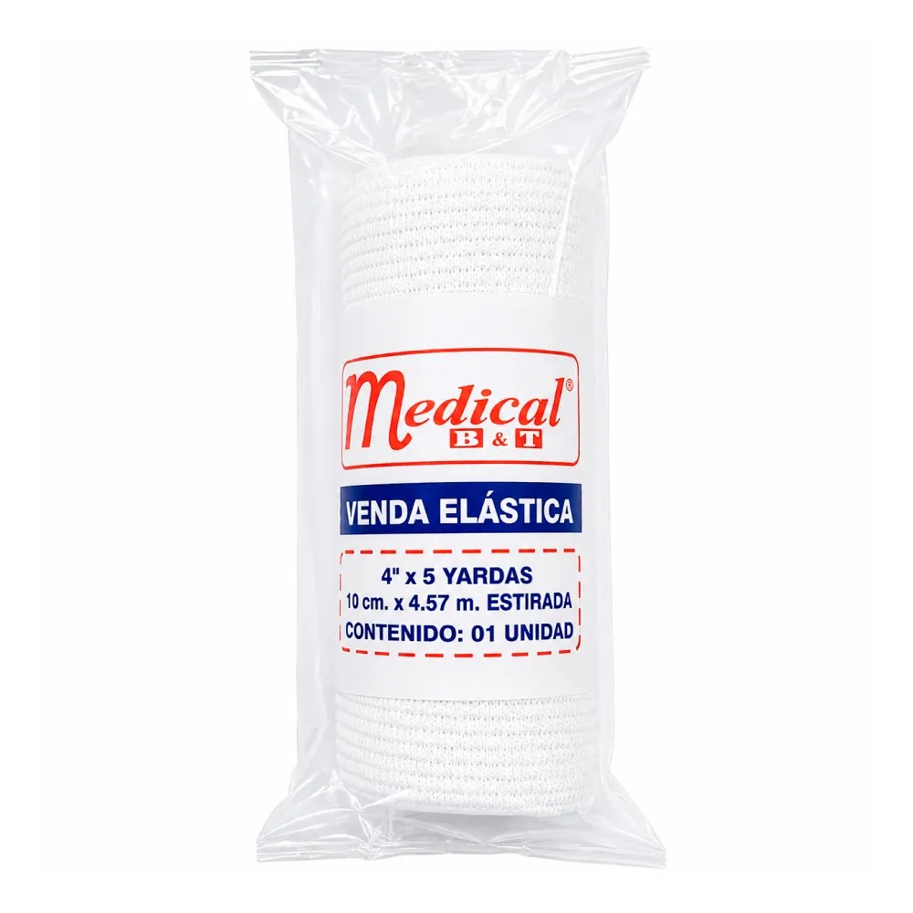 Vendas Elásticas Asépticas 4"x5 Yardas - MEDICAL B&T | Stock: 100 - SAP: 407030003