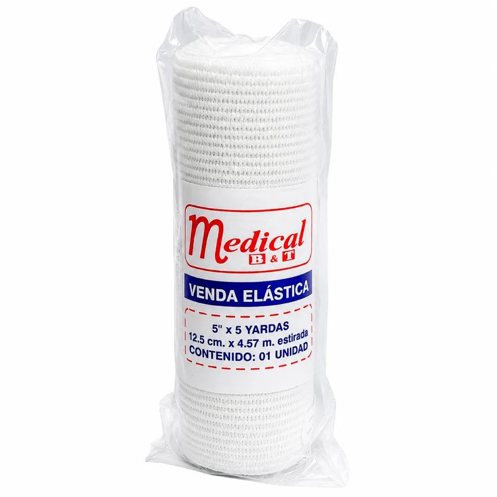 Vendas Elásticas Asépticas 5"x5 Yardas - MEDICAL B&T | Stock: 100 - SAP: 407030004