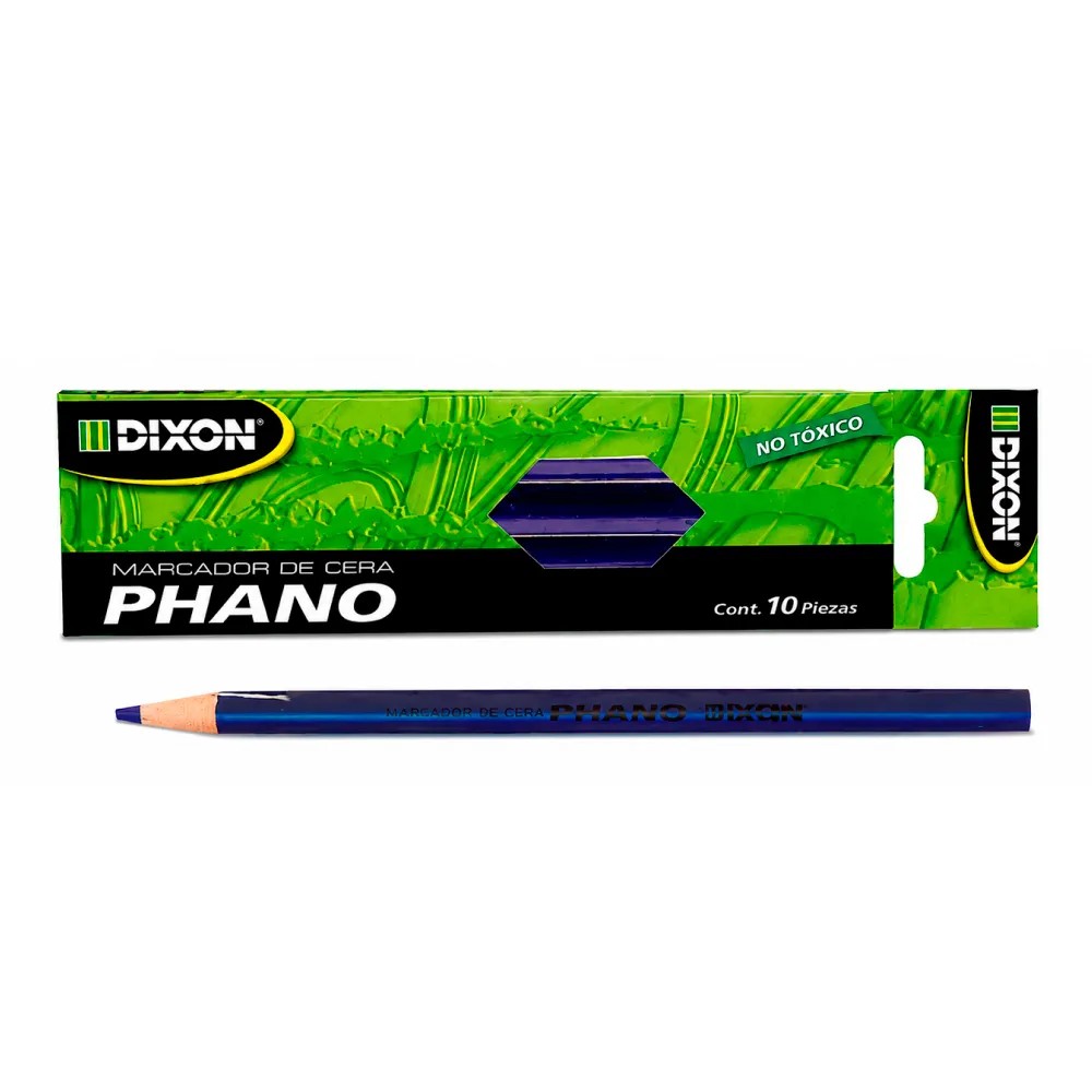 Lapiz Marcador de Cera Color Azul Modelo: Phano Caja x 10 Unds - DIXON | Stock: 100 - SAP: 411030001