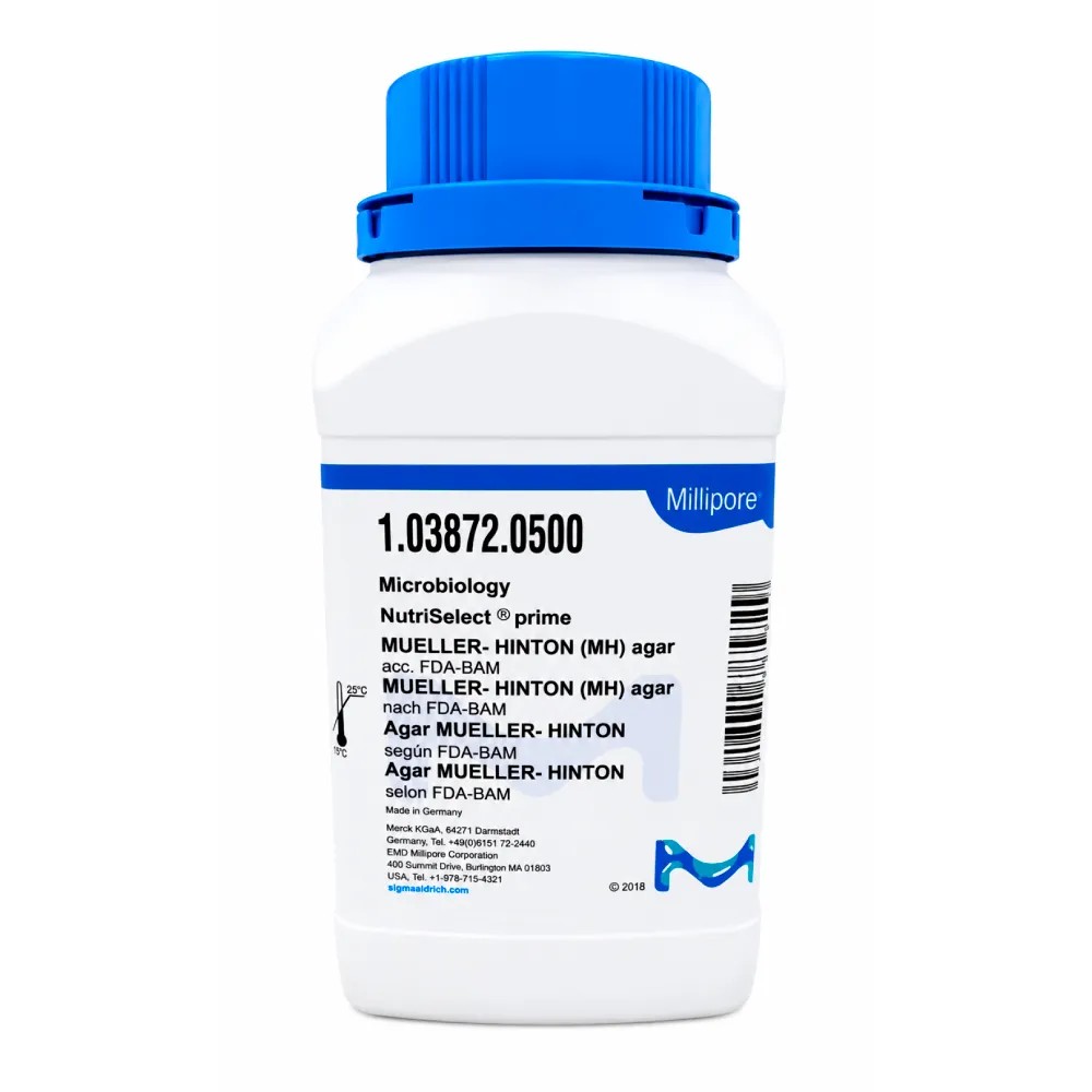 Mueller Hinton II Agar x 500gr - MERCK | Stock: 5 - SAP: 412010003