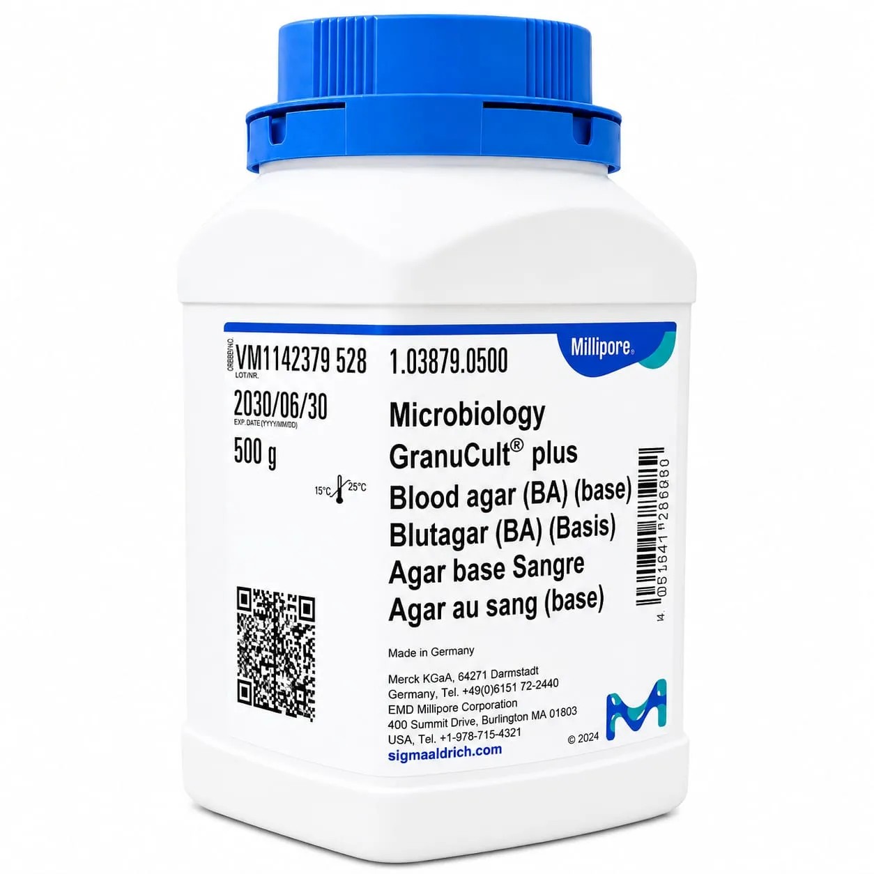 Agar ABS (Agar Base Sangre) X 500g REF: 103879 - MERCK | Stock: 5 - SAP: 412010009