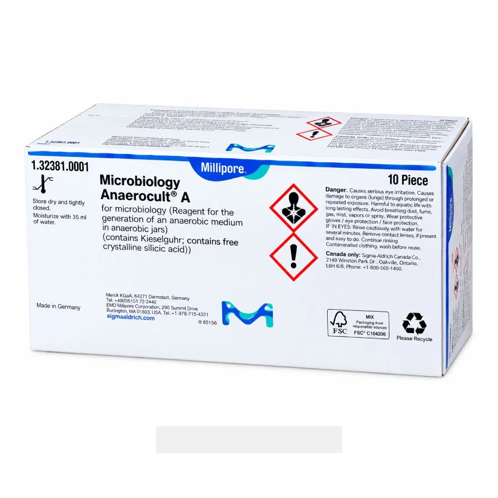 Anaerocult® A Para Microbiología REF: 1323810001 - MERCK | Stock: 5 - SAP: 412010024