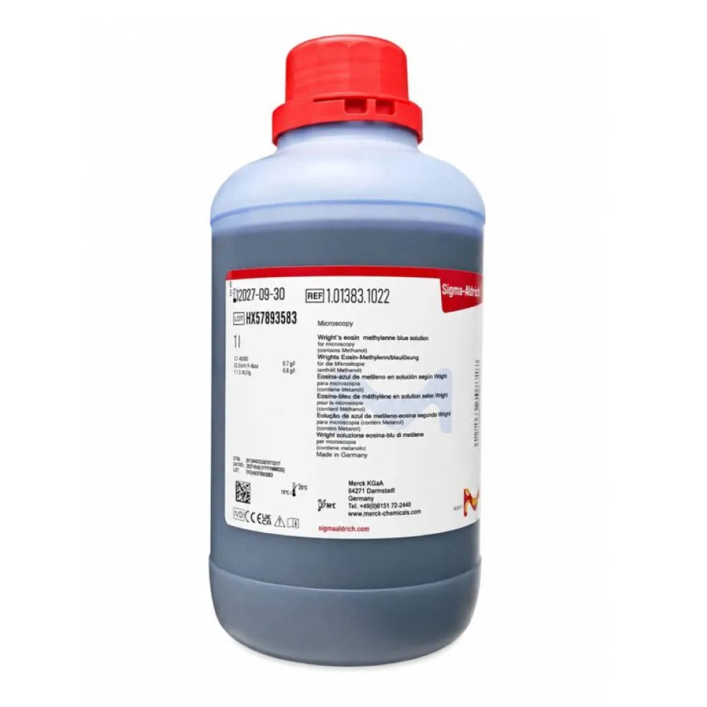 Colorante Wright (Eosina-azul de Metileno en Solución Según Wright) x 500ml REF: 101383 - MERCK | Stock: 5 - SAP: 412010034