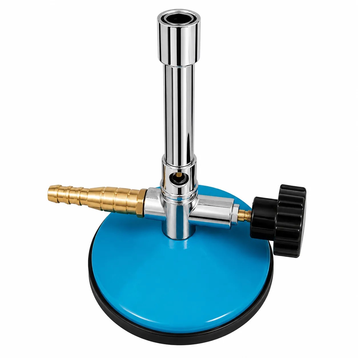 Mechero Bunsen de Metal C/Llave Regulador P/Gas GLP P/Trabajo Hasta 150 mbar - OMM | Stock: 10 - SAP: 413030001