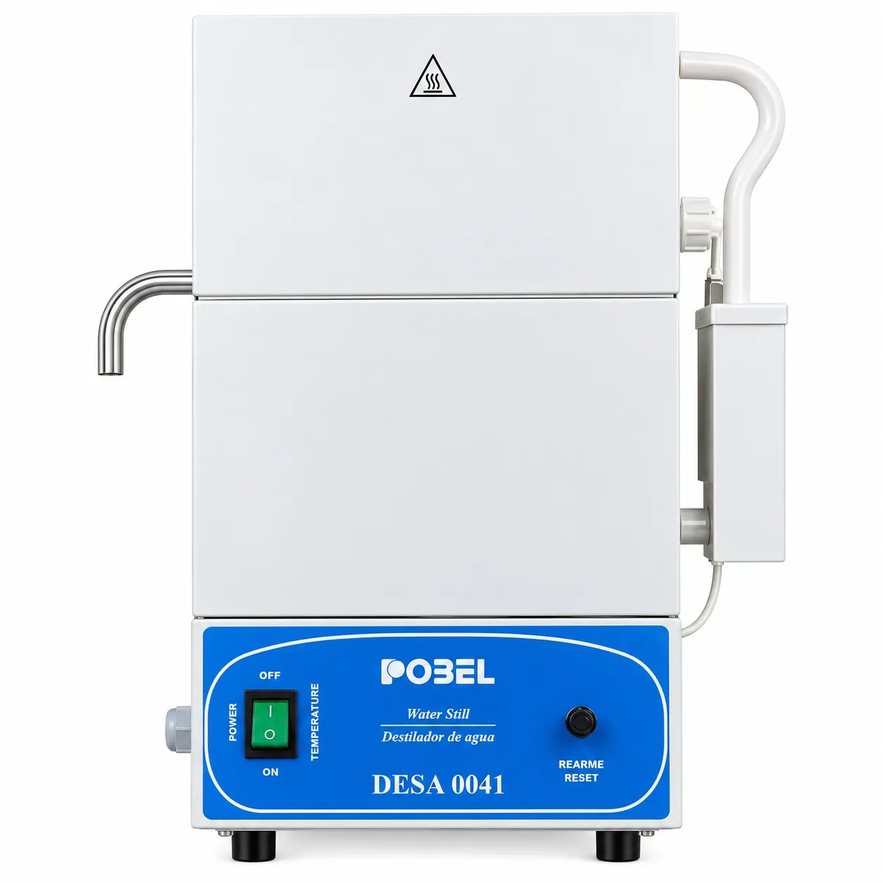 Destilador 4 Litros de Agua Por Hora con Termostato - Modelo: DESA0041 - POBEL | Stock: 10 - SAP: 210040005