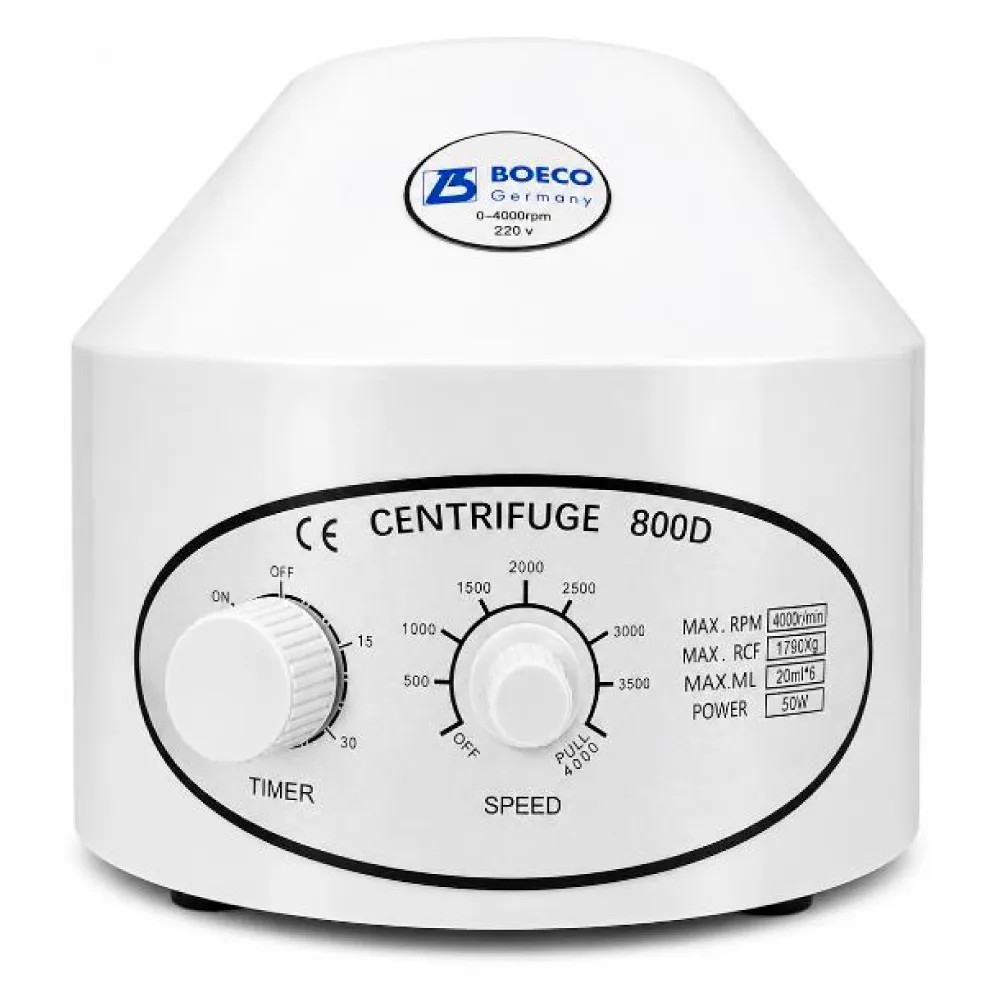 Centrífuga 6 Tubos x 15ml Clínica Analógica Rpm 100-4000 – Modelo: 800D - BOECO | Stock: 10 - SAP: 187040001