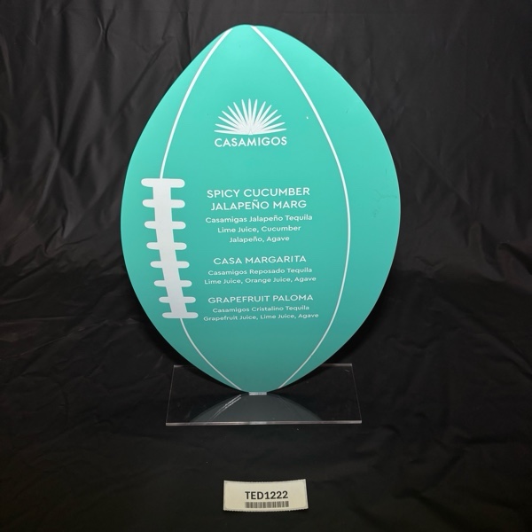 Football Casamigos Margarita Menu - TED1222