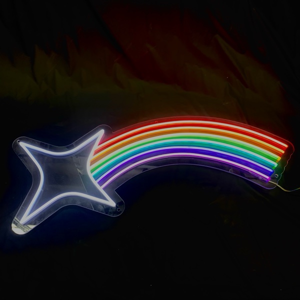 Colorful Shooting Star Neon Light - TED1237