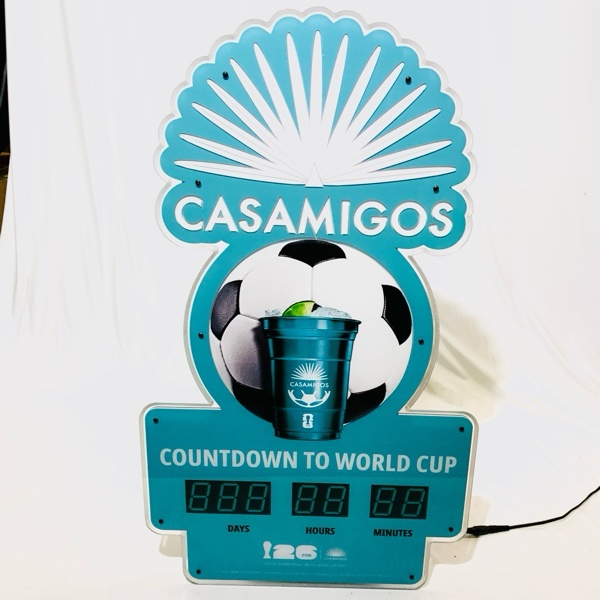 Count Down To World Cup Clock Sign - TED1248