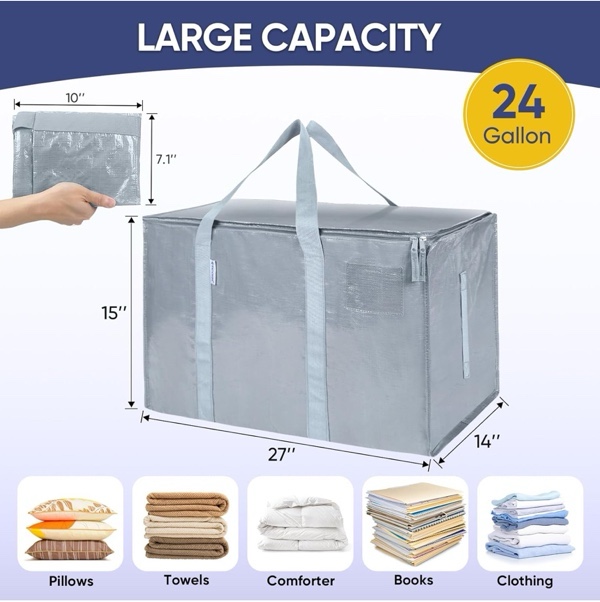 Grey Extra Large Moving Bags - TED1304