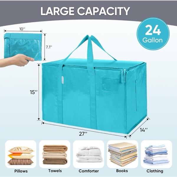 Teal Extra Large Moving Bags - TED1306