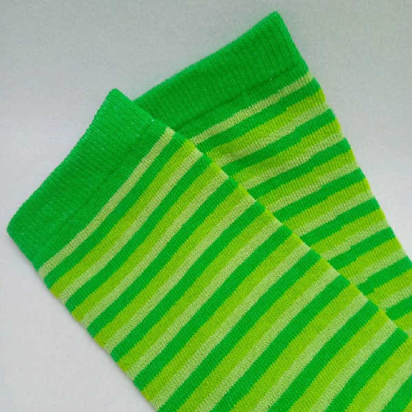 Knee High - Thin Stripe - 3 Shades of Green