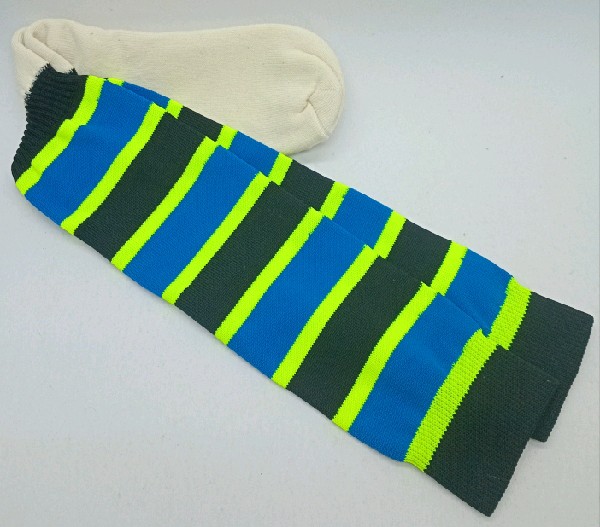 Nylon Rugby /Hockey with Padded Foot - Blue, Yellow & Black