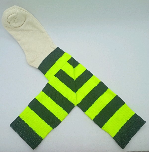 Nylon with Padded Cotton Foot - Yellow & Black