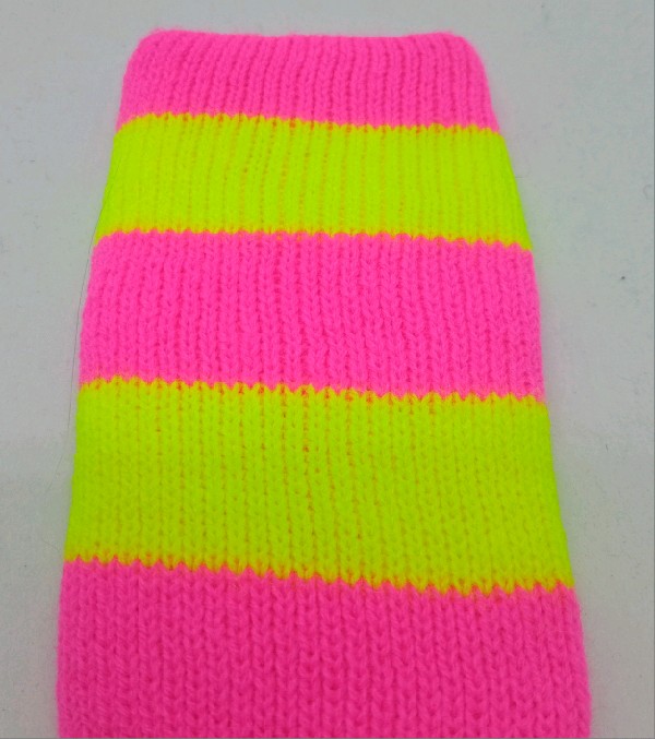 Neon Striped Rugby / Hockey - Yellow & Pink