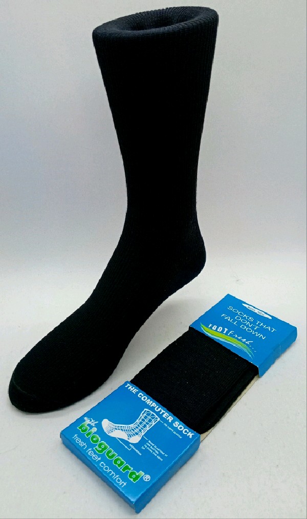 Bioguard Wool Computer Sock - Black