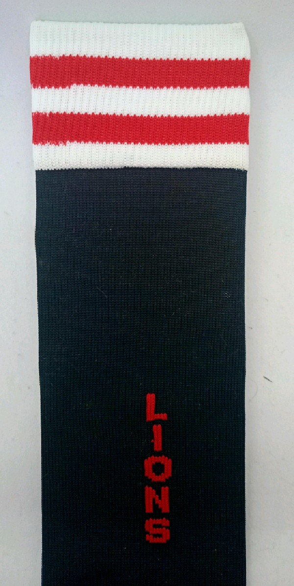 Lions Nylon Rugby with Padded Foot - Black, Red & White